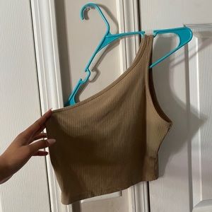 Shein One Shoulder Crop Top